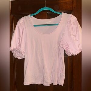 Old Navy Light Pink Puff Sleeve Blouse